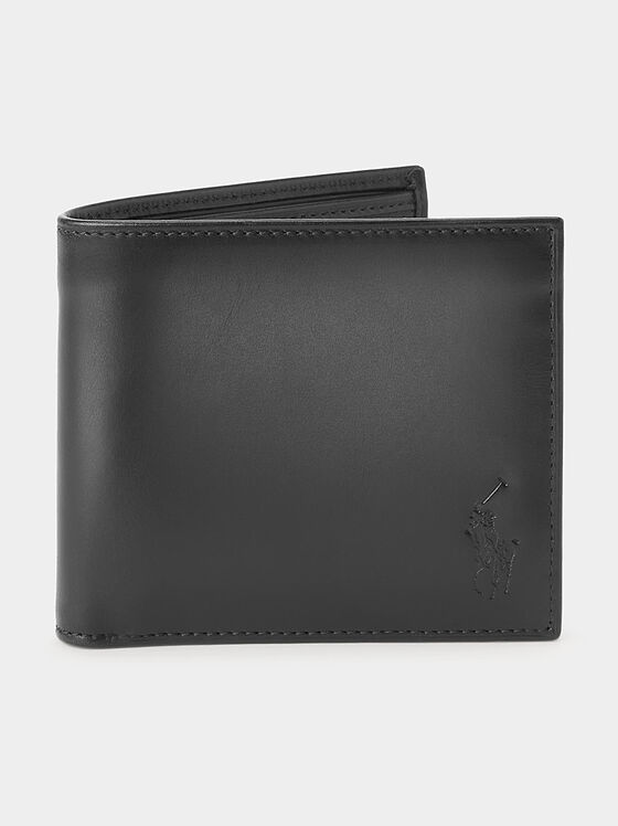 Leather wallet with logo relief - 1