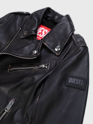 GARRETT leather biker jacket - 4