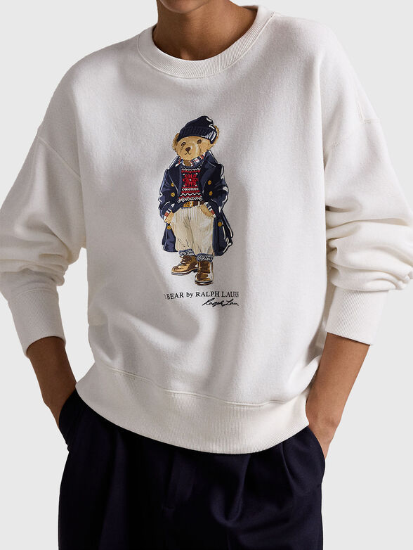 Polo Bear sweathirt  in white - 3