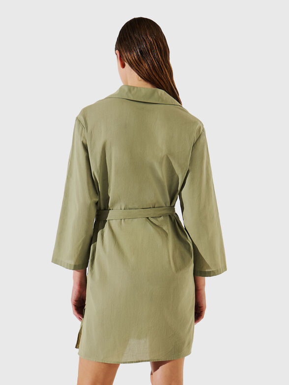 Cotton beach dress with logo - 2