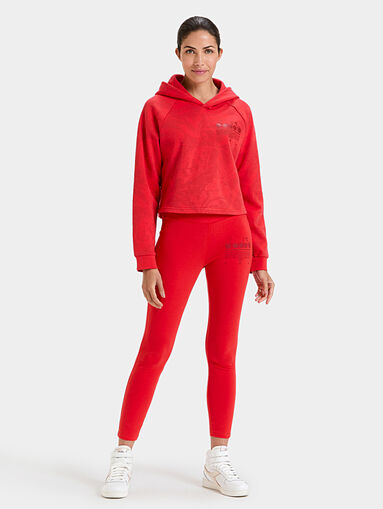 MANIFESTO cropped sports sweatshirt with hood - 4