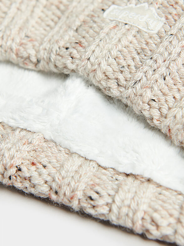 Cable knit bobble beanie - 3