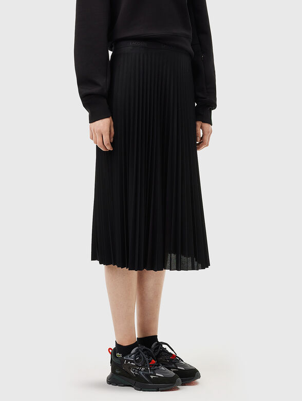 JUPE black pleated skirt - 1