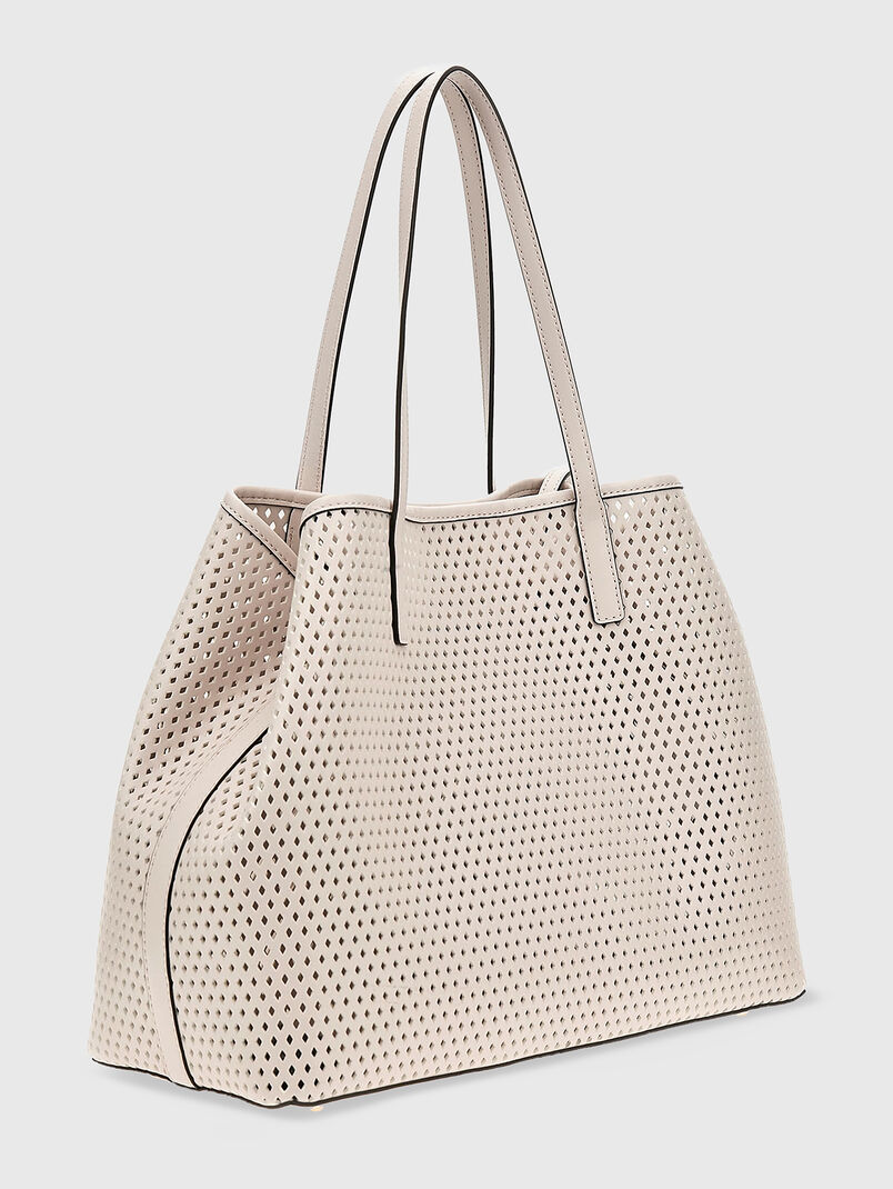 VIKKY tote bag with laser perforation - 3