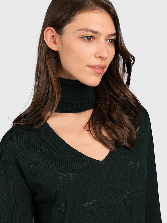 Sweater with logo embroideries - 3