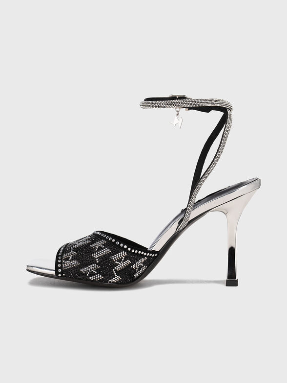 GALA heeled sandals with applied rhinestones - 4