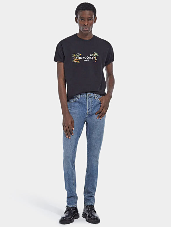 T-shirt in black color with logo print - 2