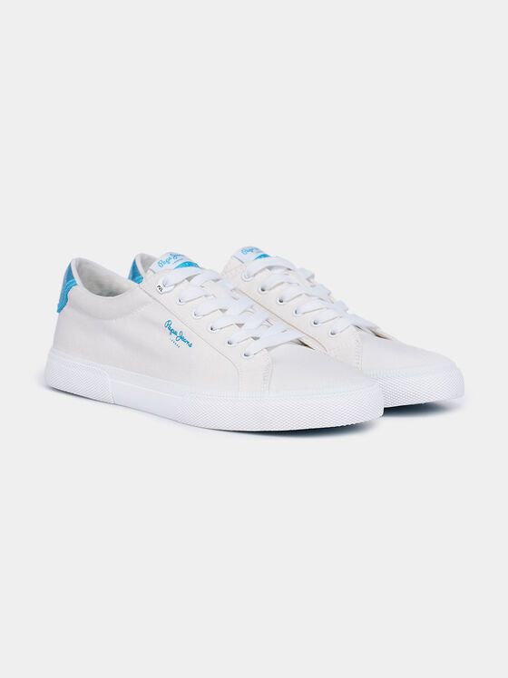 Sneakers από καμβά KENTON BASS σε λευκό χρώμα - 2