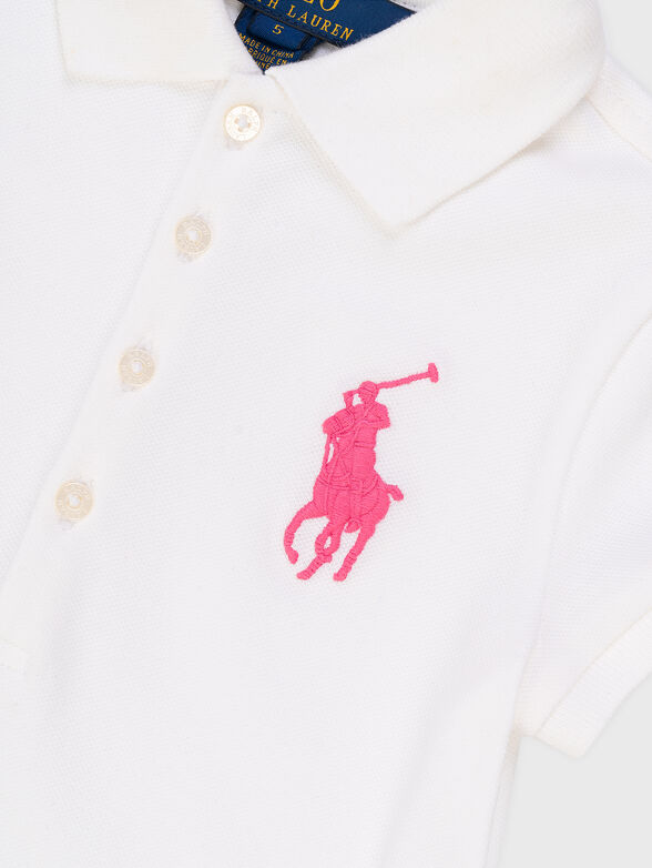 Embroidered logo polo shirt  - 3