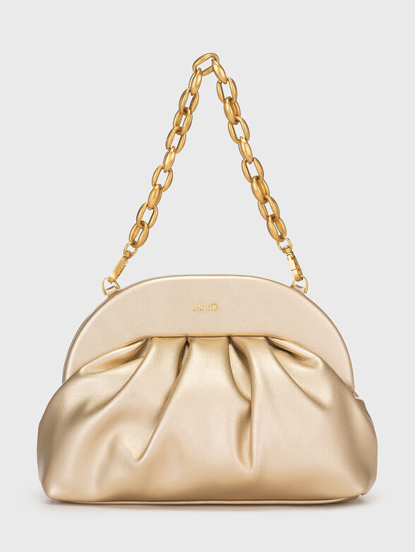 Black handbag with golden details - 1