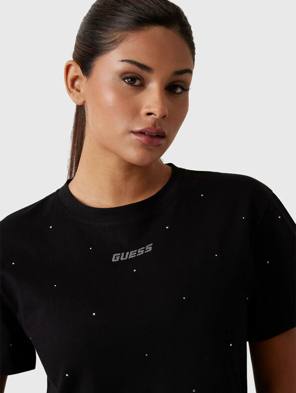 PRIMULA rhinestones T-shirt with oval neckline - 3