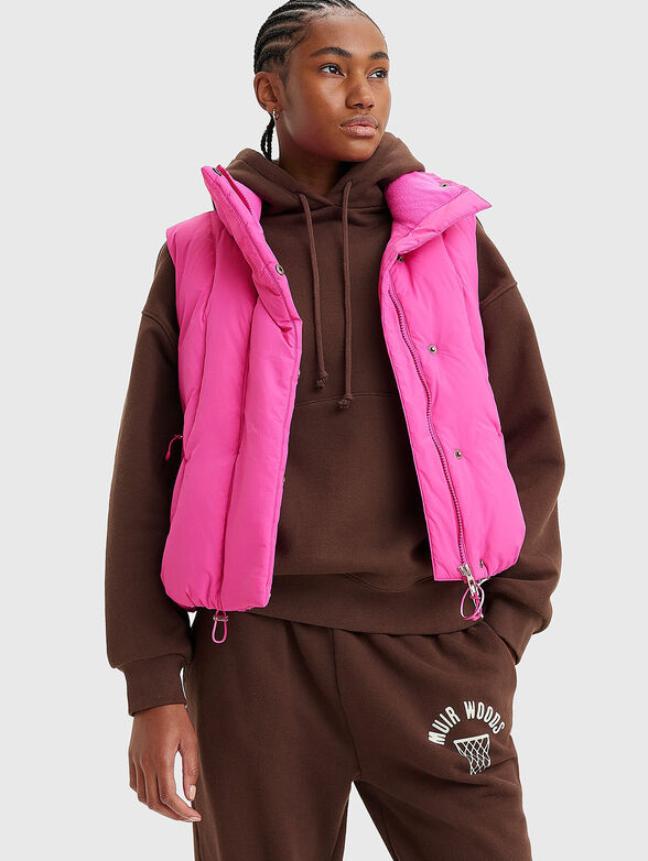 PILLOW BUBBLE vest in fuxia - 1
