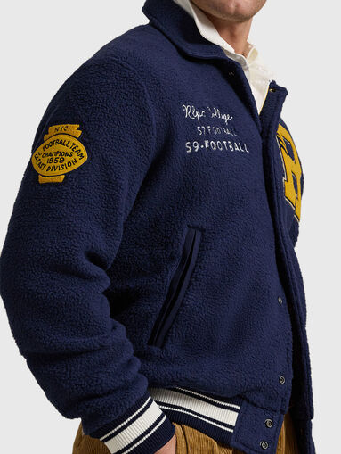 Bomber jacket with contrasting inscriptions - 3