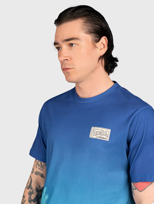 RADIENT PALM T-shirt with ombre effect - 4