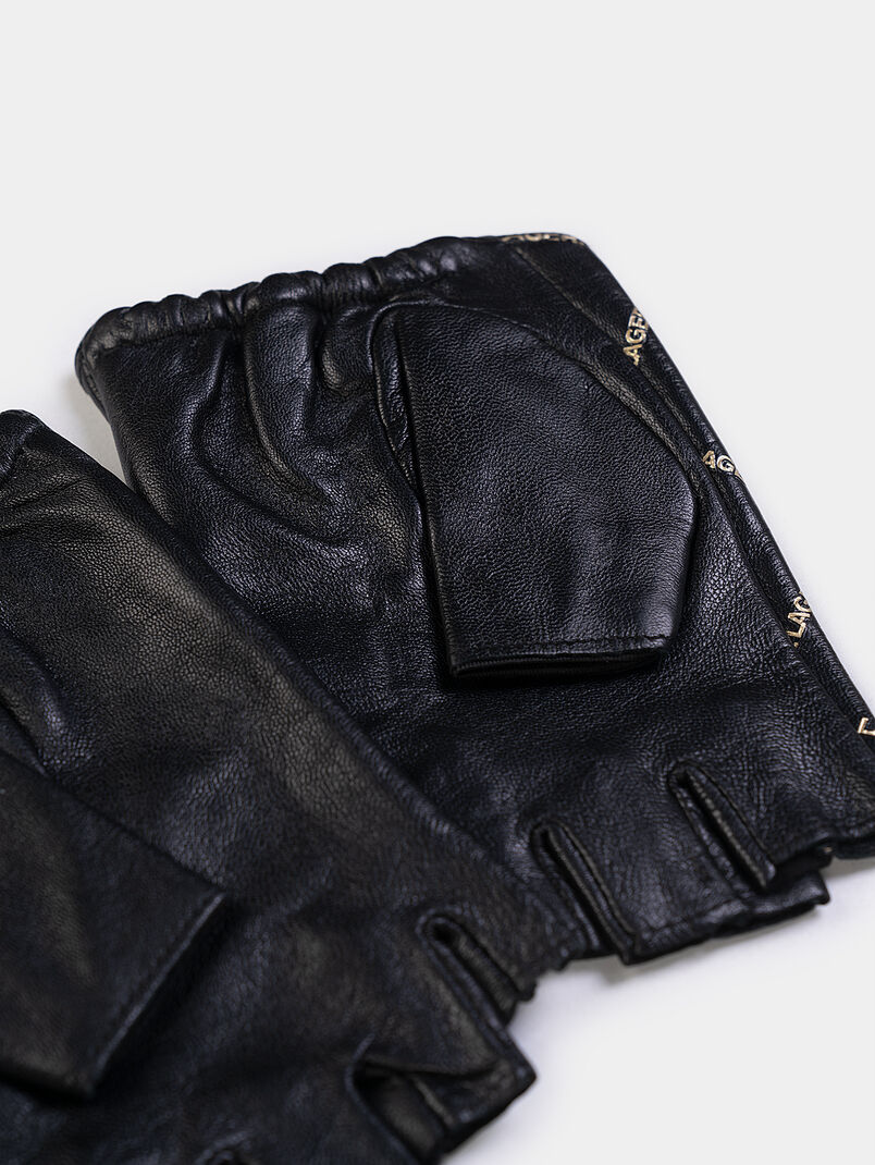 K/SADDLE black fingerless gloves - 3