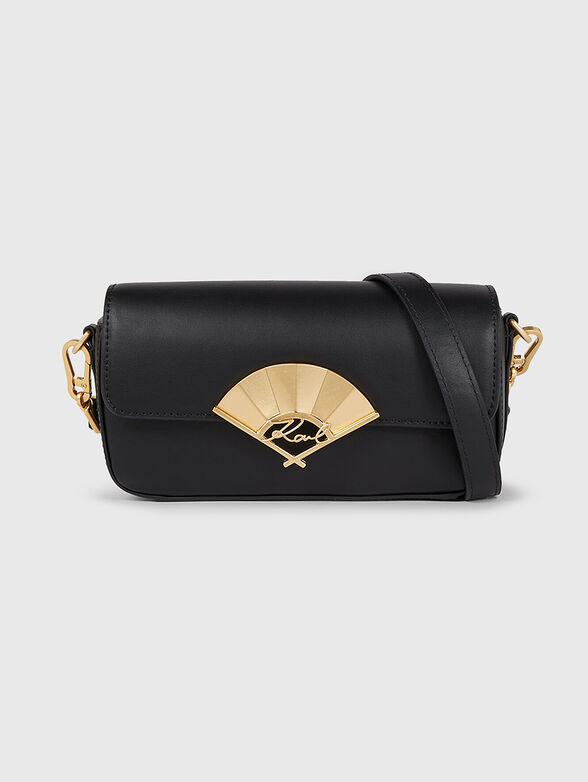K/SIGNATURE beige leather bag with logo accent - 1