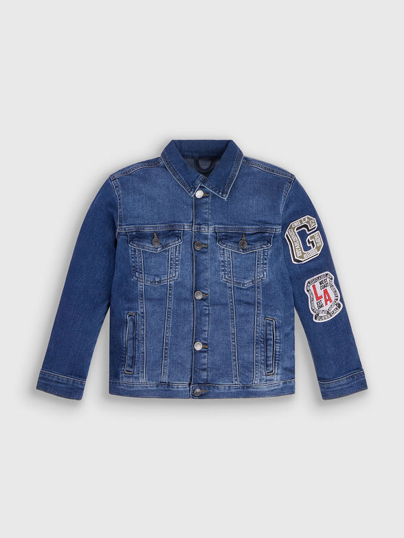 Denim jacket with patches and embroidery - 1