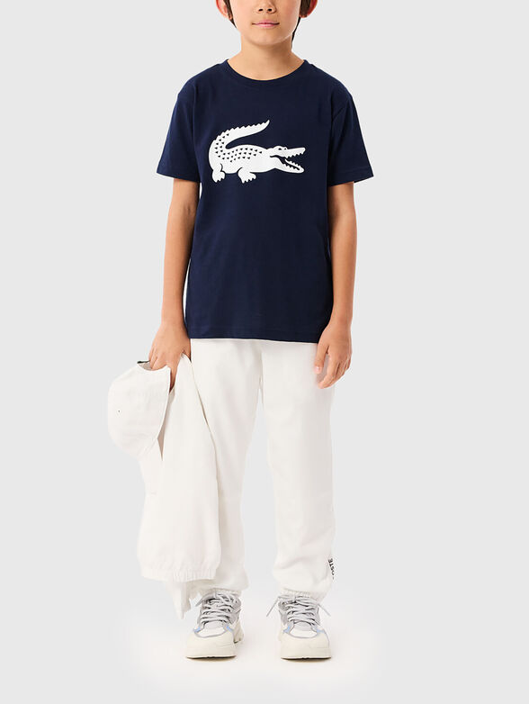 White t-shirt with contrast print - 2