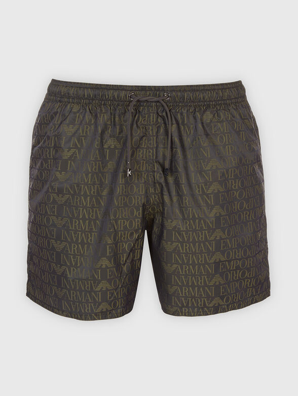 Beach shorts with logo print - 2