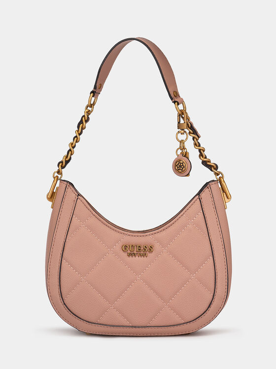 ABEY hobo bag in beige color with quilted effect - 1