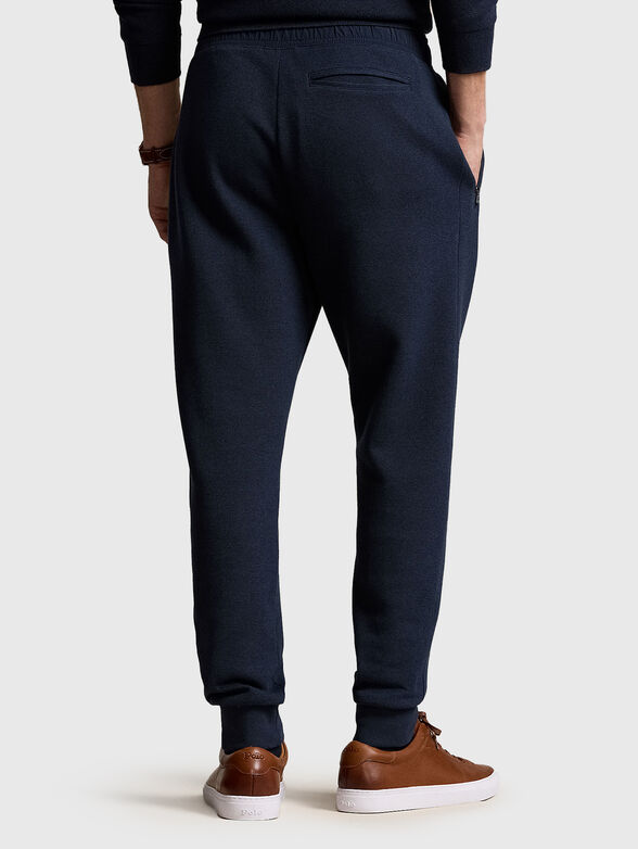 Navy logo sweatpants - 1
