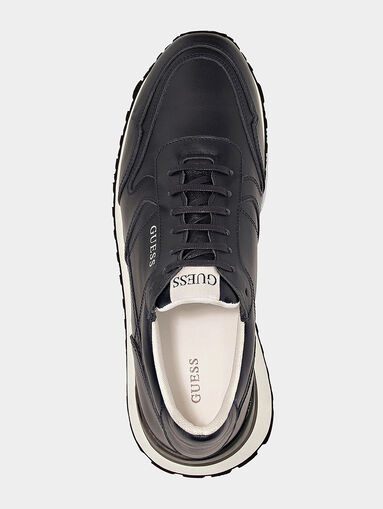 VARESE blue leather sneakers - 5