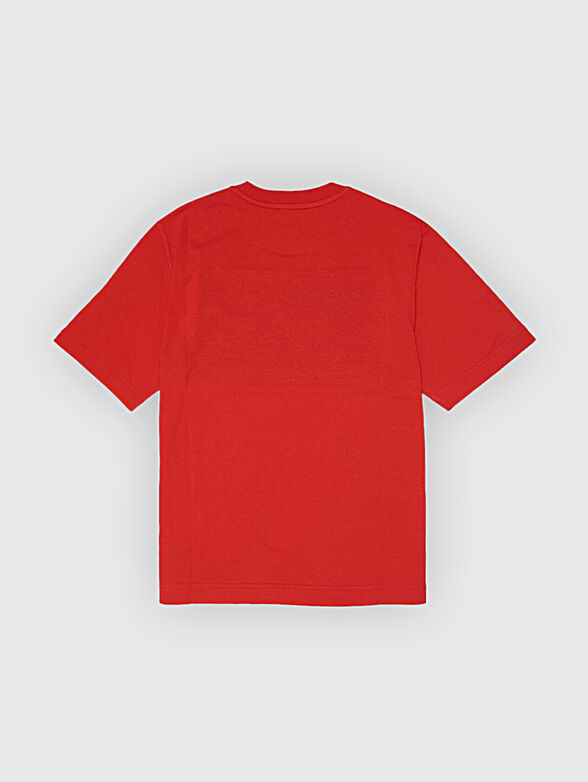 TWANNY red T-shirt with logo print - 2