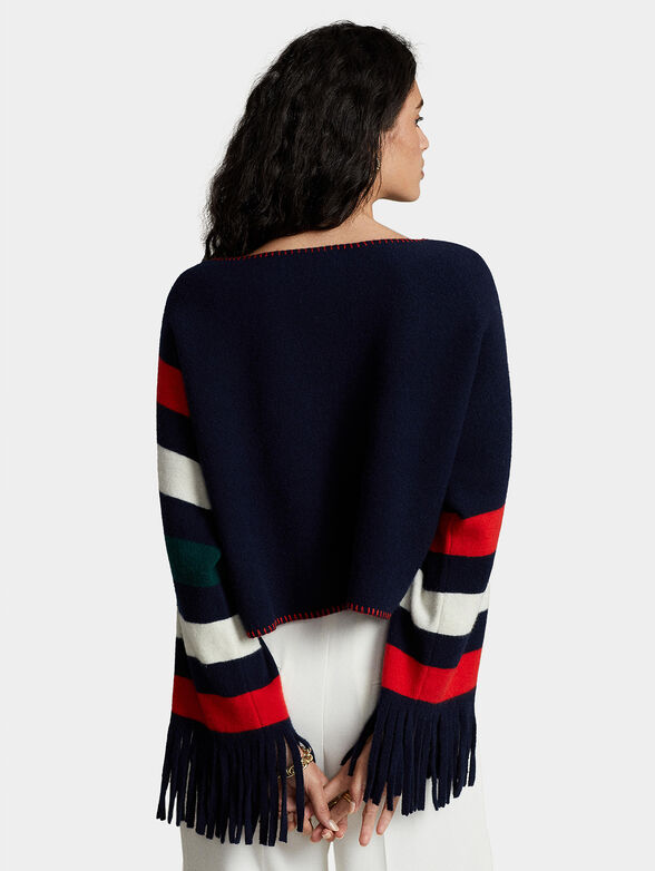 Fringed detailed wool sweater - 2