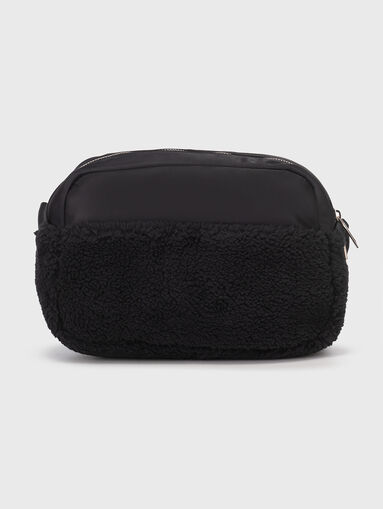 Black crossbody bag with logo  - 3