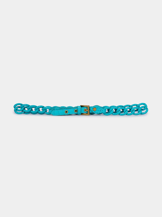 Chain belt in blue - 1