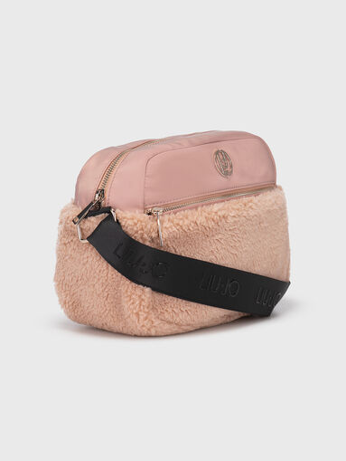 Black crossbody bag with logo  - 4