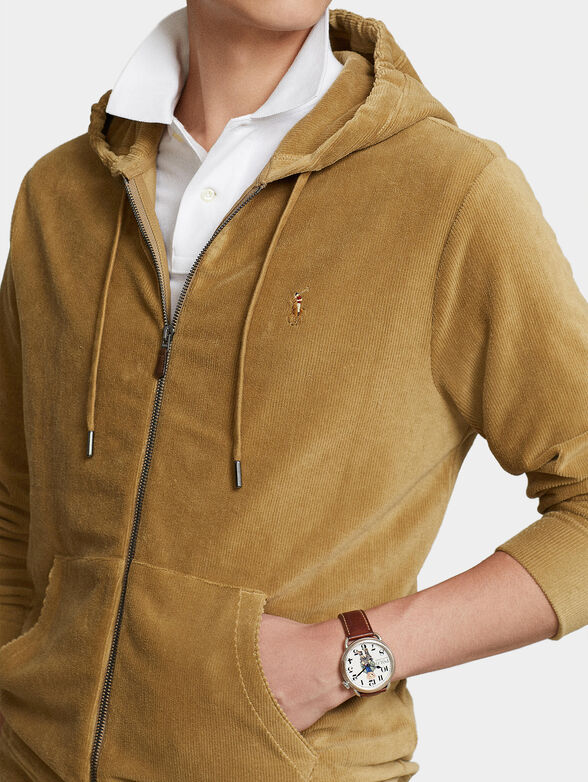 Sweatshirt with zip and hood - 3