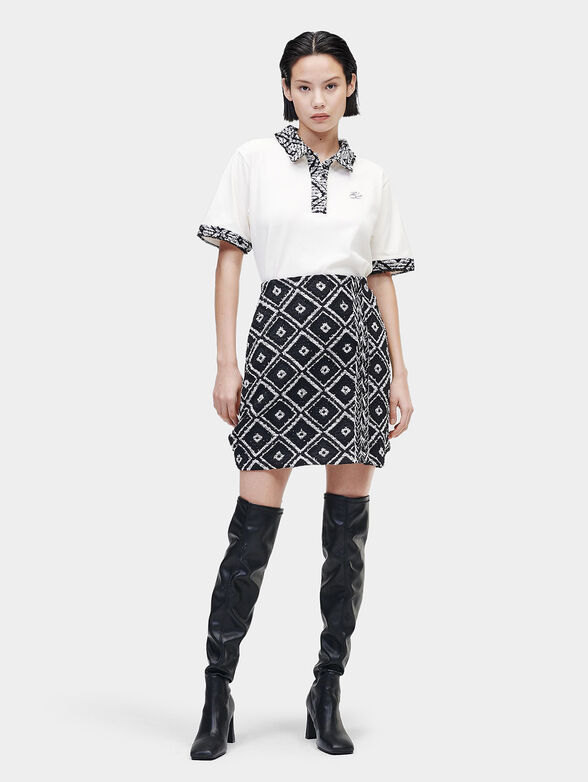 Black polo-shirt with embroidery - 2