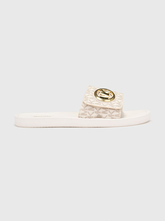 CHARM slippers with logo detail - 1