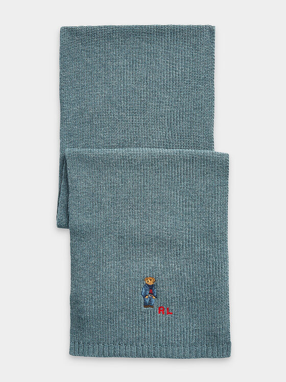 Πλεκτό κασκόλ Polo Bear - 1