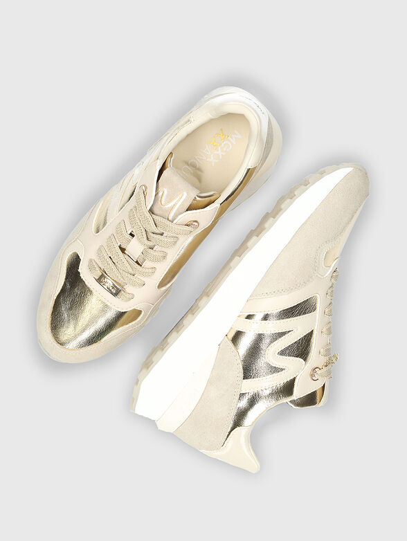 Sneakers with gold accent - 6