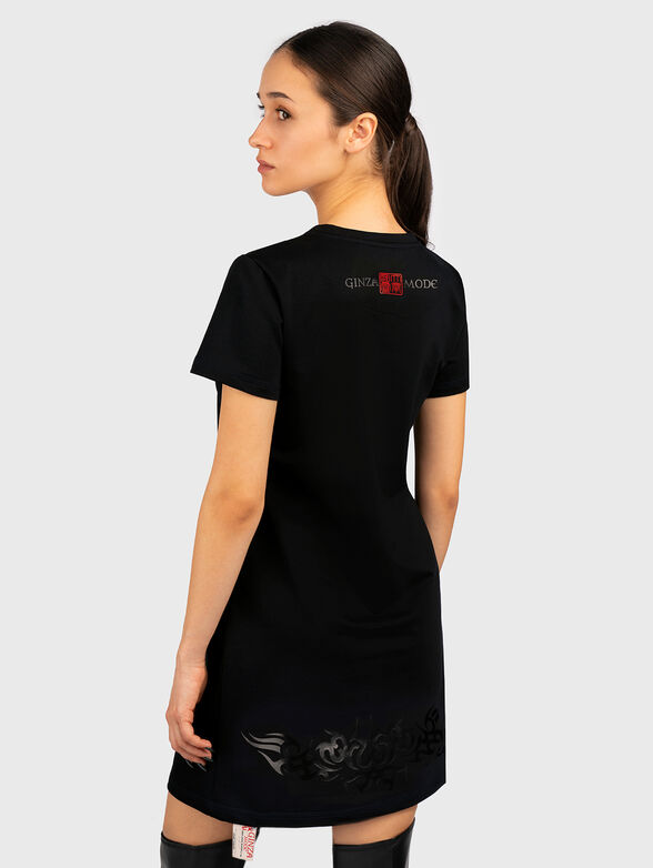 Black dress with embroidery  - 1