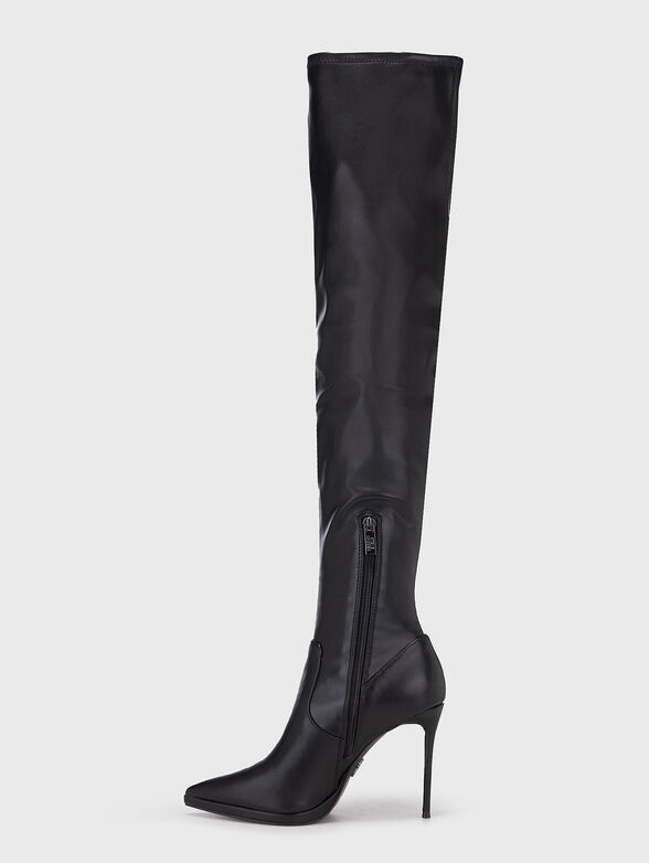 KEANDRA black eco leather boots - 4