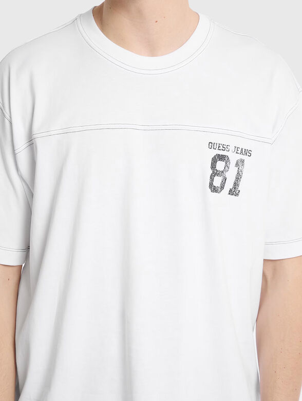 Cotton T-shirt with logo - 4