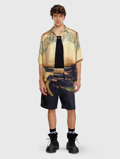 PR-P-TOLL-SHO-SS unisex viscose blend shorts  - 3