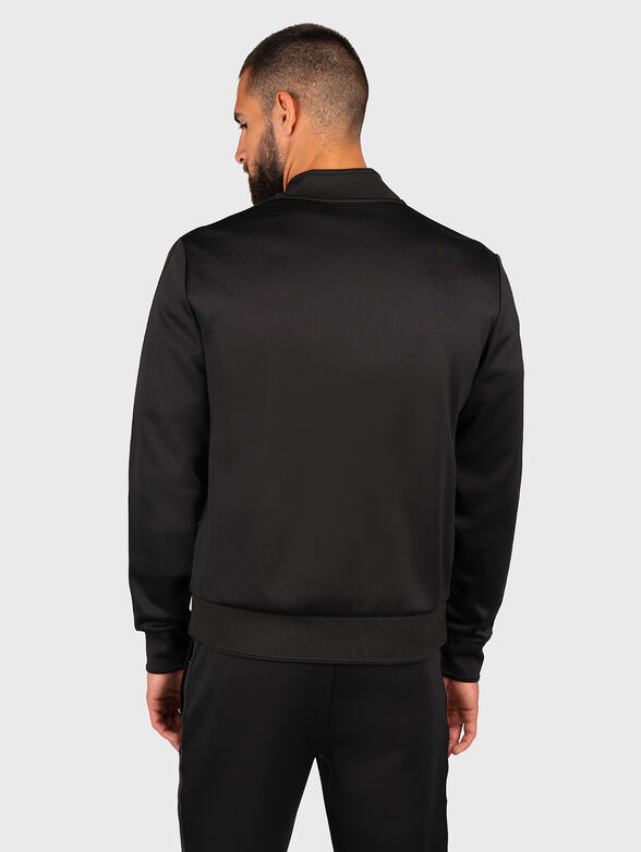 Black sweatshirt with contrast logo edge - 3
