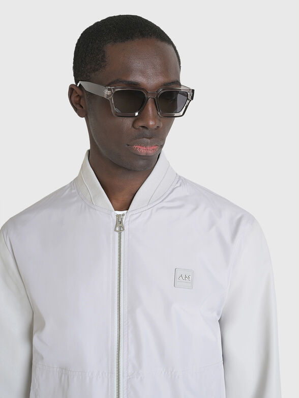 Bomber jacket with sleeves in eco leather  - 3