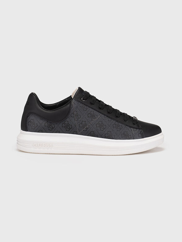 VIBO grey sports shoes with logo print - 1