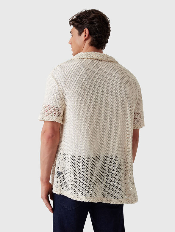 Knitted shirt with short sleeves - 2