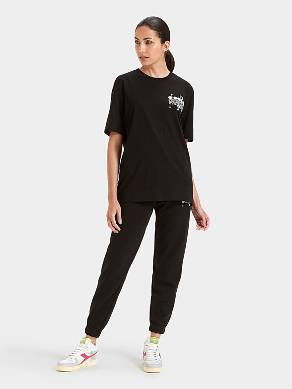 MANIFESTO black unisex T-shirt with logo print - 2