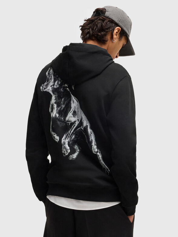 Sweatshirt with hood and print - 2