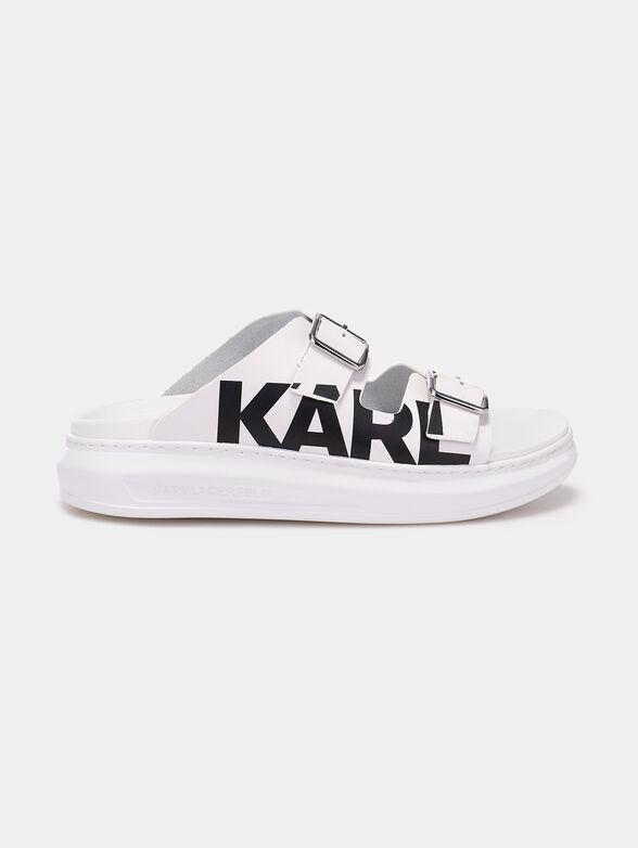 KAPRI Sandals with contrasting logo - 1