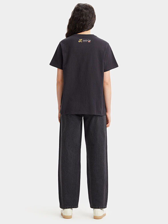 GRAPHIC JET black T-shirt with multicolor print - 2
