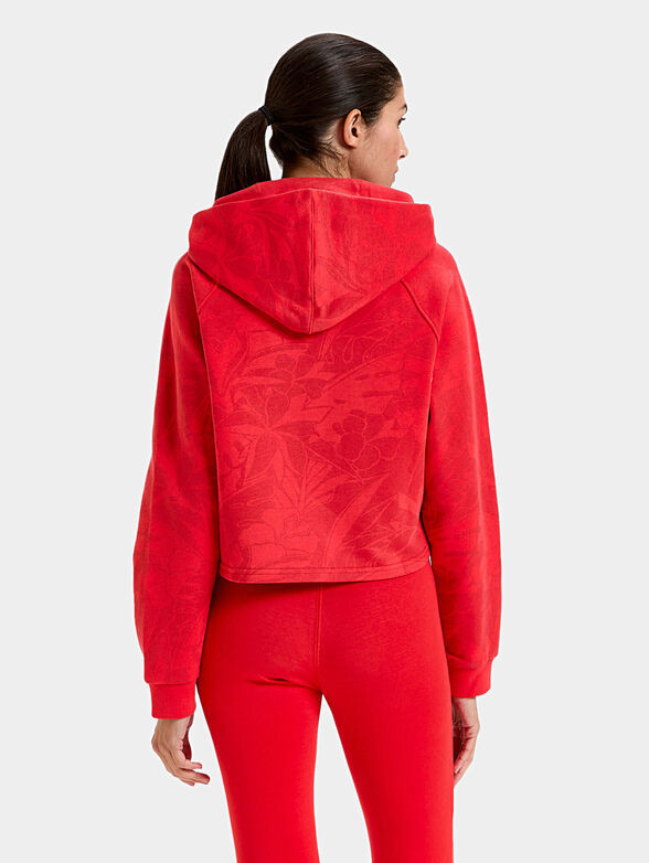 MANIFESTO cropped sports sweatshirt with hood - 2