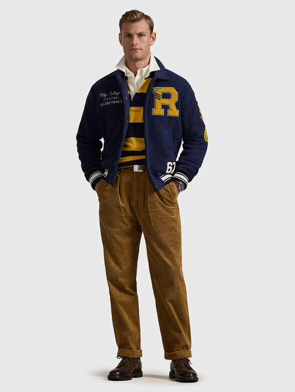Bomber jacket with contrasting inscriptions - 1